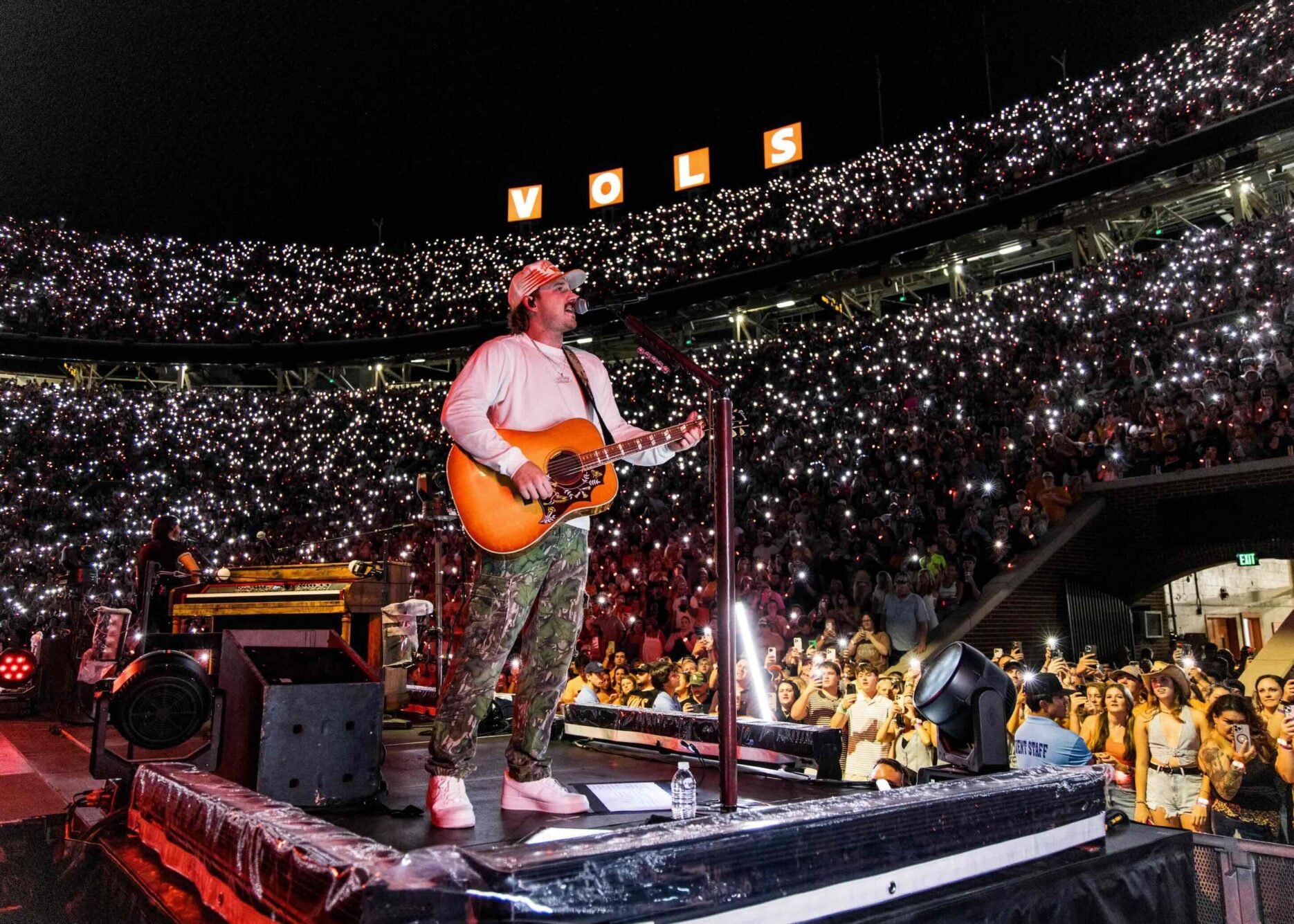 Morgan Wallen announces new song "Love Somebody" release date during Night 1 at Neyland Stadium on Sept. 20th, 2024