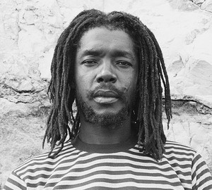 Black and White Photo of Peter Tosh. 
