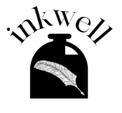 inkwell written above a container of ink with a quill drawn on it